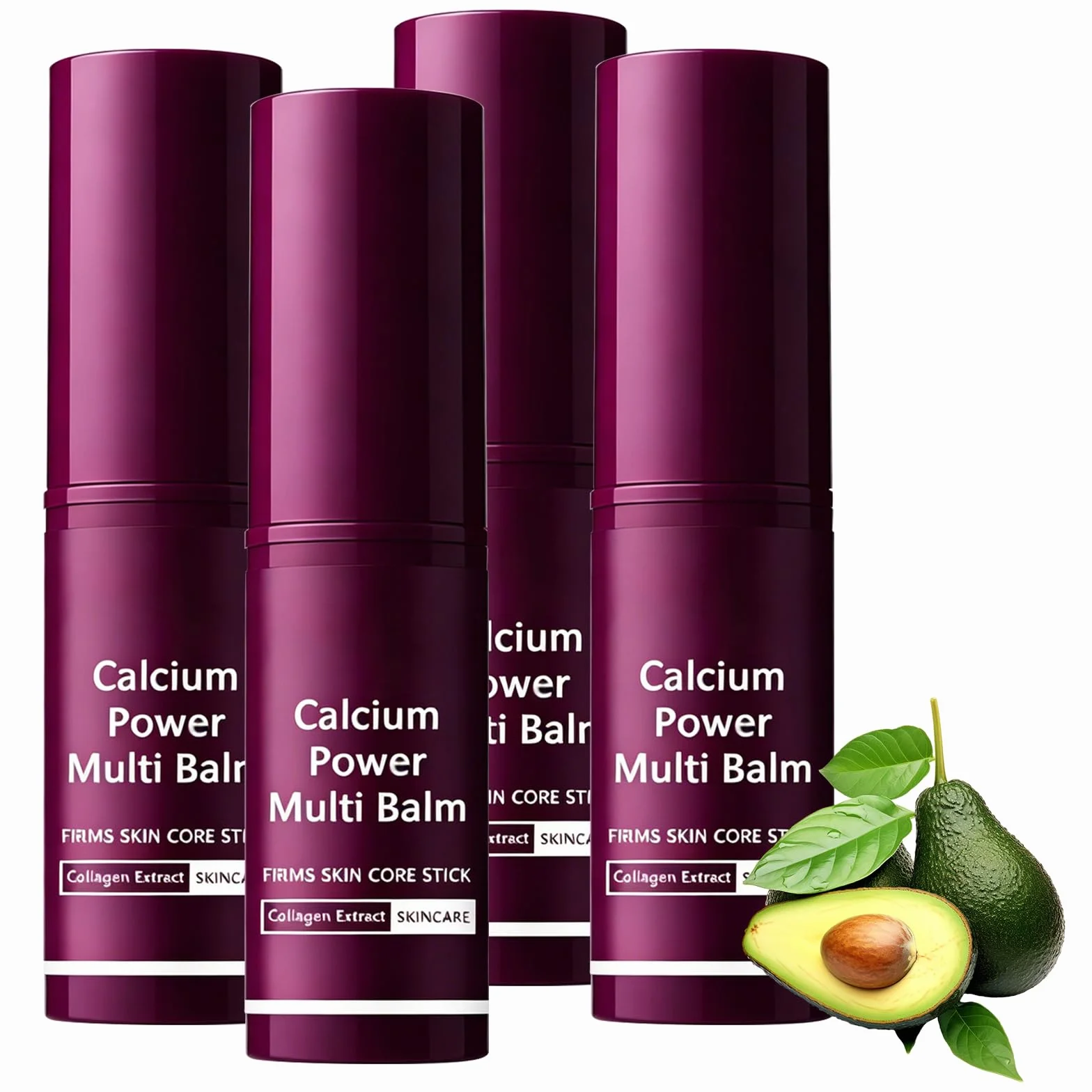 4 bastoncini di calcio balsamo per calcio, volume, per collagene, calciu-m, densità, balsamo, collagene, calcio, densità, balsamo, idratante, anti-invecchiamento, rende la pelle più grassa per occhi