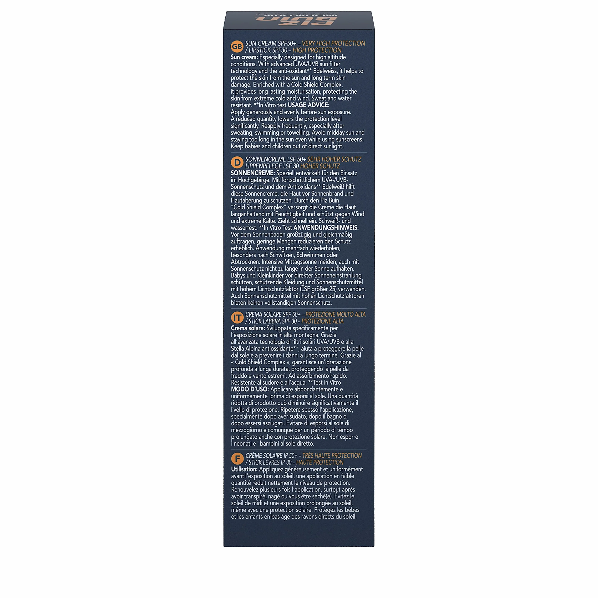 Piz Buin Mountain Sun / Lip Protector con SPF 50-22,3 ml