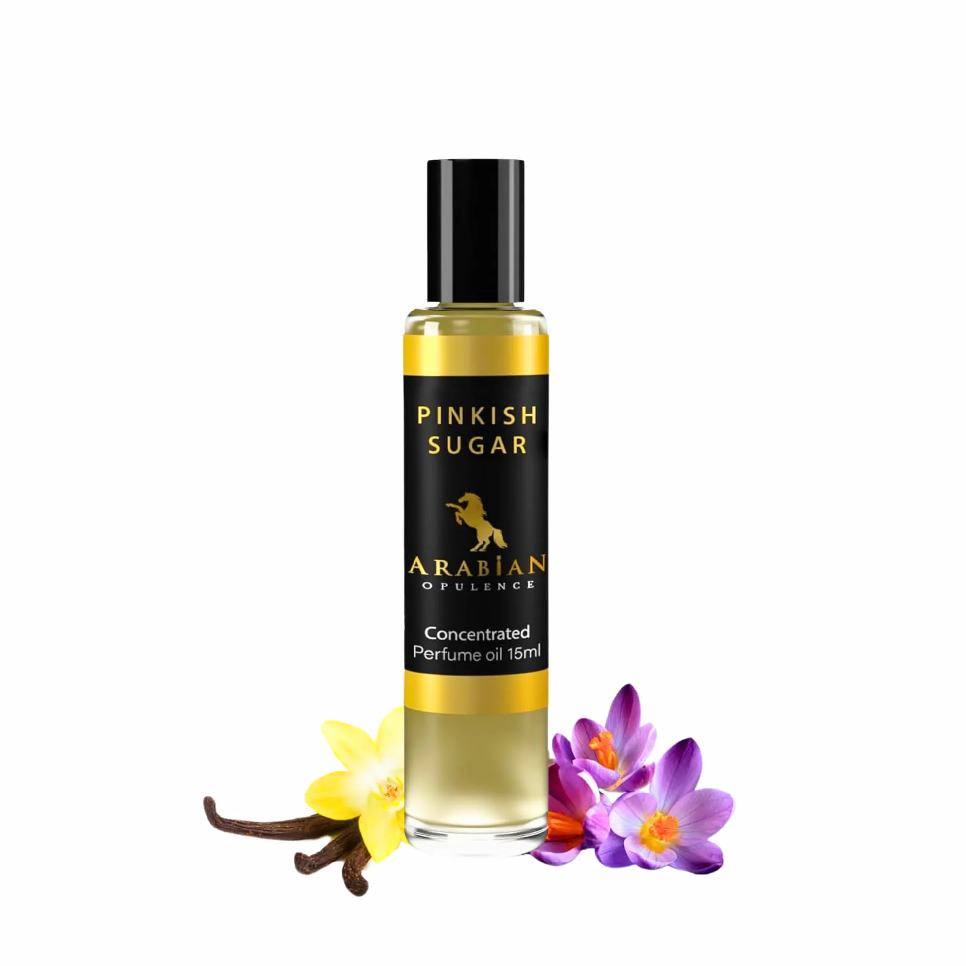 Arabian Opulence FR232 PINKISH SUGAR Roll-on Olio profumato | Profumo concentrato per il corpo | Profumo a base di olio di lunga durata per donne | Dimensioni da viaggio Flacone di olio profumato