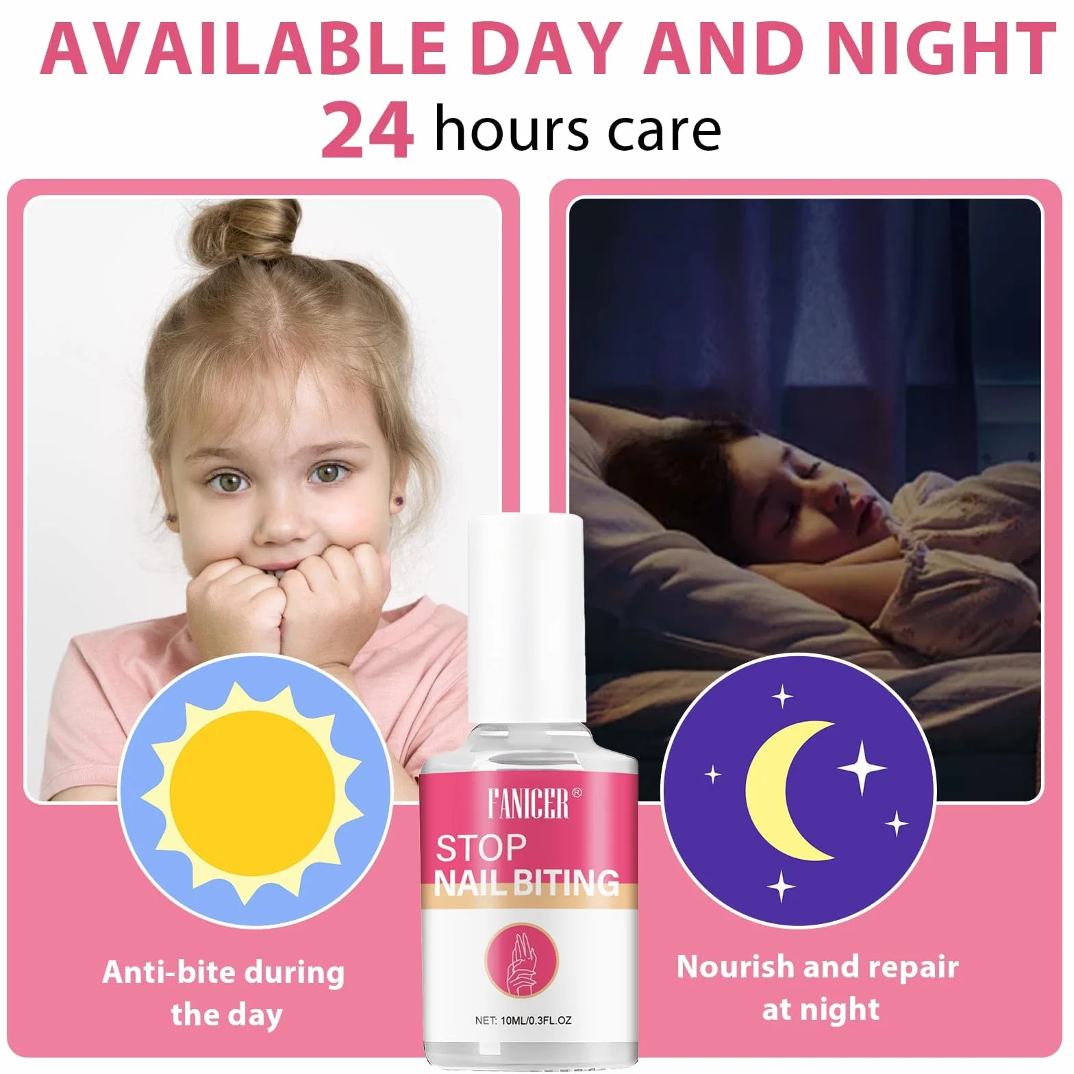 10 ML Smalto Trasparente, Liquido Per Smettere Di Mangiarsi Le Unghie, Trasparente E Facile Da Applicare, Stop A Prevenire La Masticazione Delle Unghie