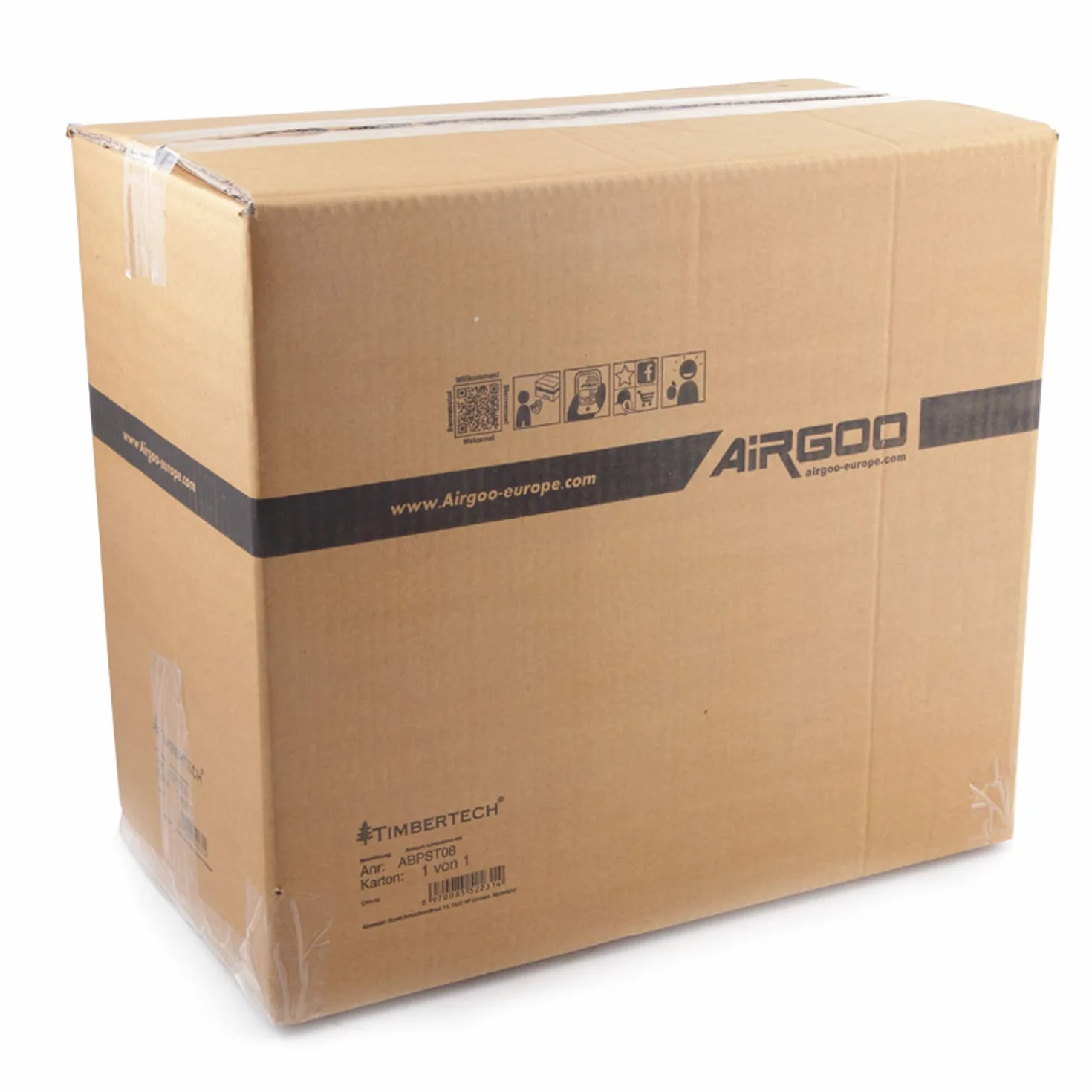 Timbertech ABPST08 Pistone Olio Compressore Aerografo Silenzioso Ventola Raffreddamento
